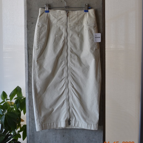 Free People I Want It All Cord Midi Skirt - Picture 3 of 5